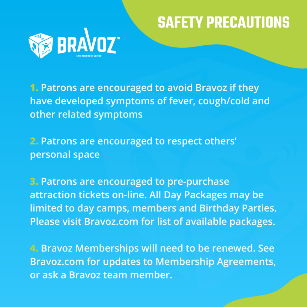Bravoz Patron Safety Precautions 1-4