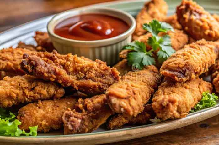 Chicken Tender Platters at Bravoz